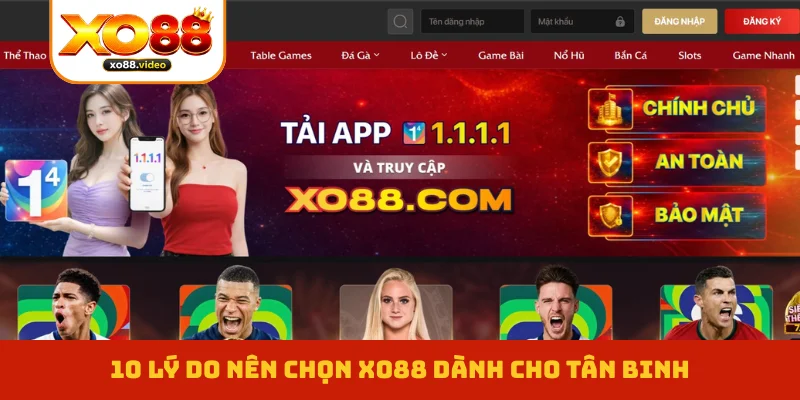 10 lý do nên chọn XO88 dành cho tân binh 10 lý do nên chọn XO88 dành cho tân binh